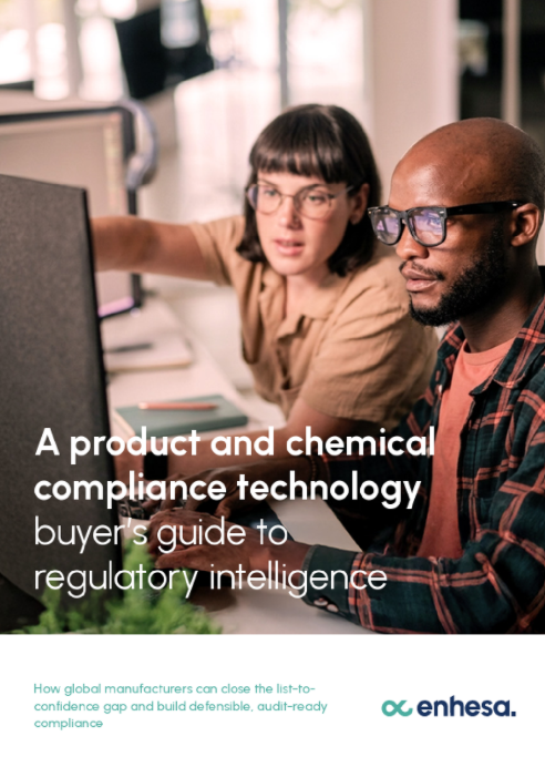 A product and chemical compliance technology buyer's guide to regulatory intelligence